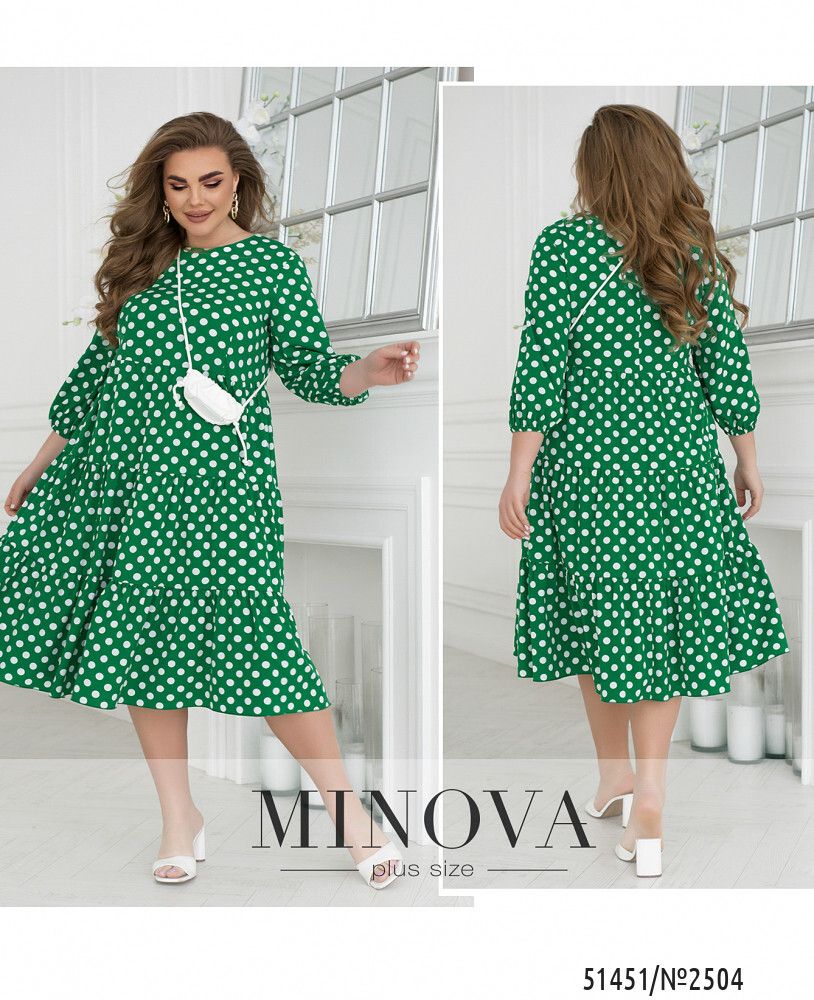 Платье 2504-зеленый Minova