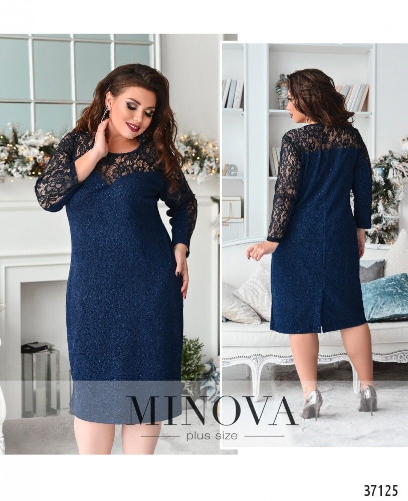 Платье 149Б-индиго Minova