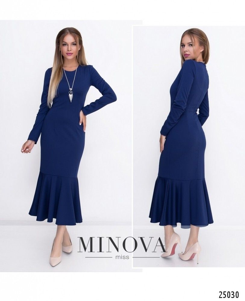 Платье 3100-синий Minova