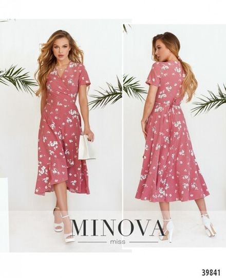 Платье 3152-розовый Minova Фото 1