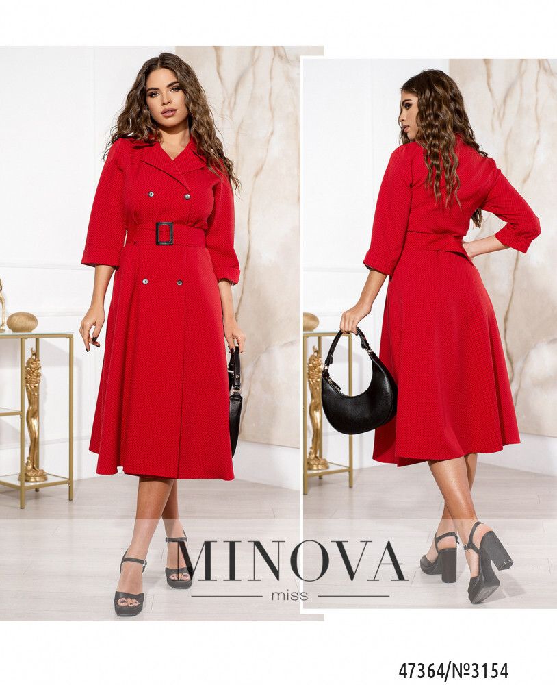 Платье 3154-красный Minova