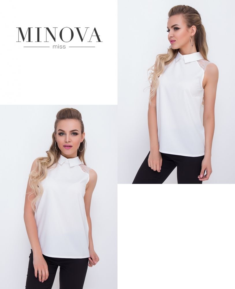 Блуза 1094-белый Minova