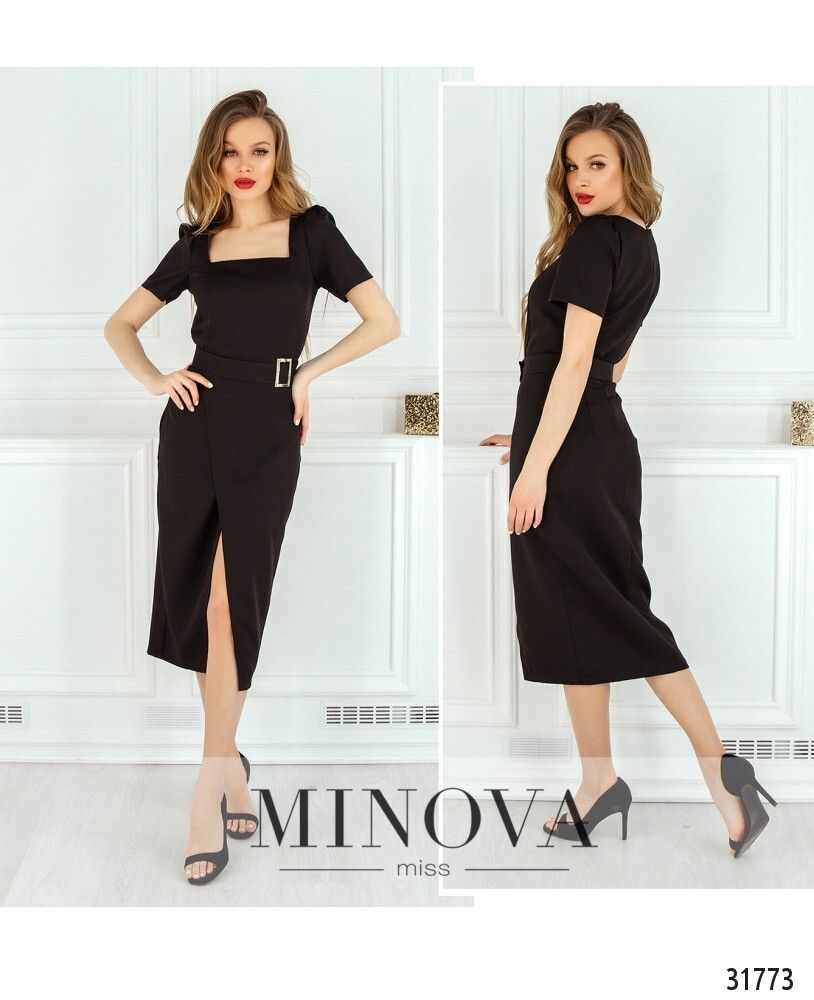 Платье 8607-черный Minova