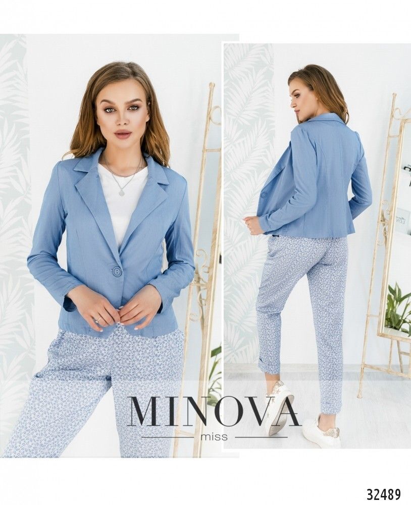 Пиджак 1088-голубой Minova