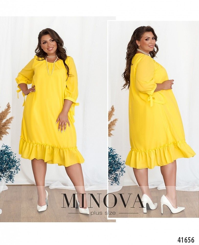 Платье 0147-желтый Minova