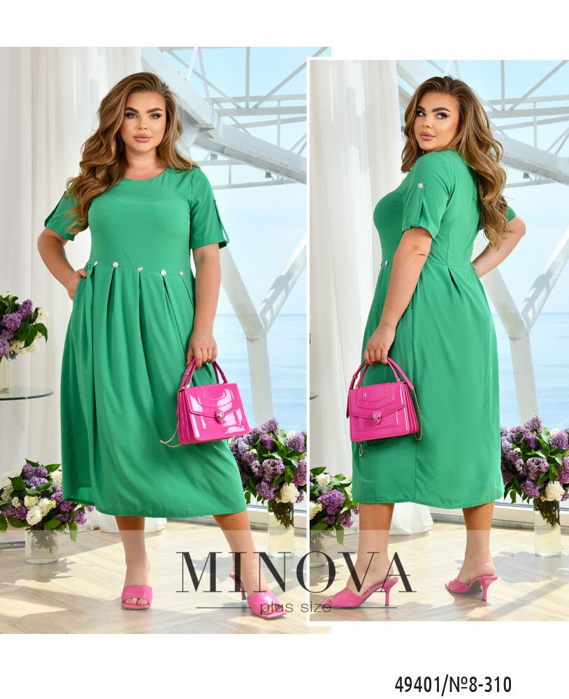 Платье 8-310-зеленый Minova