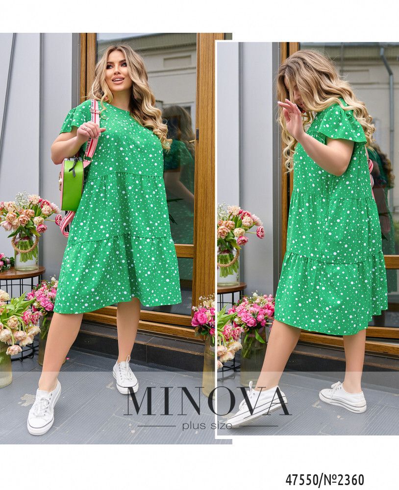 Платье 2360-зеленый Minova