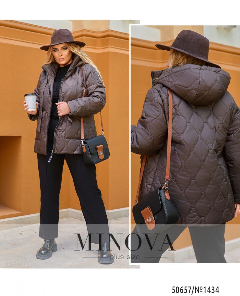 Куртка 1434-шоколадный Minova