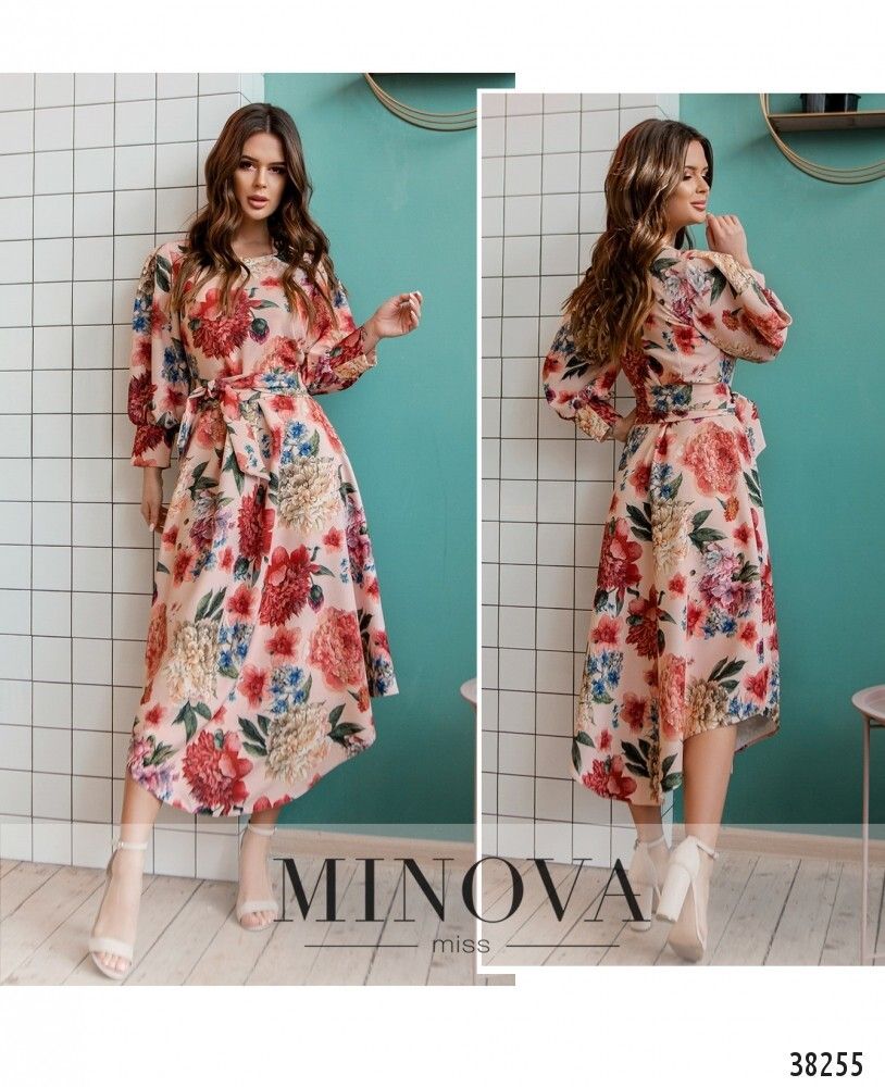 Платье 3137-пудра Minova