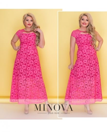 Платье 00275-розовый Minova Фото 1