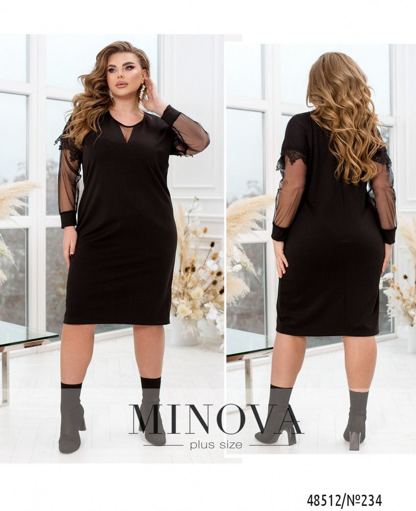 Платье 234-Черный Minova