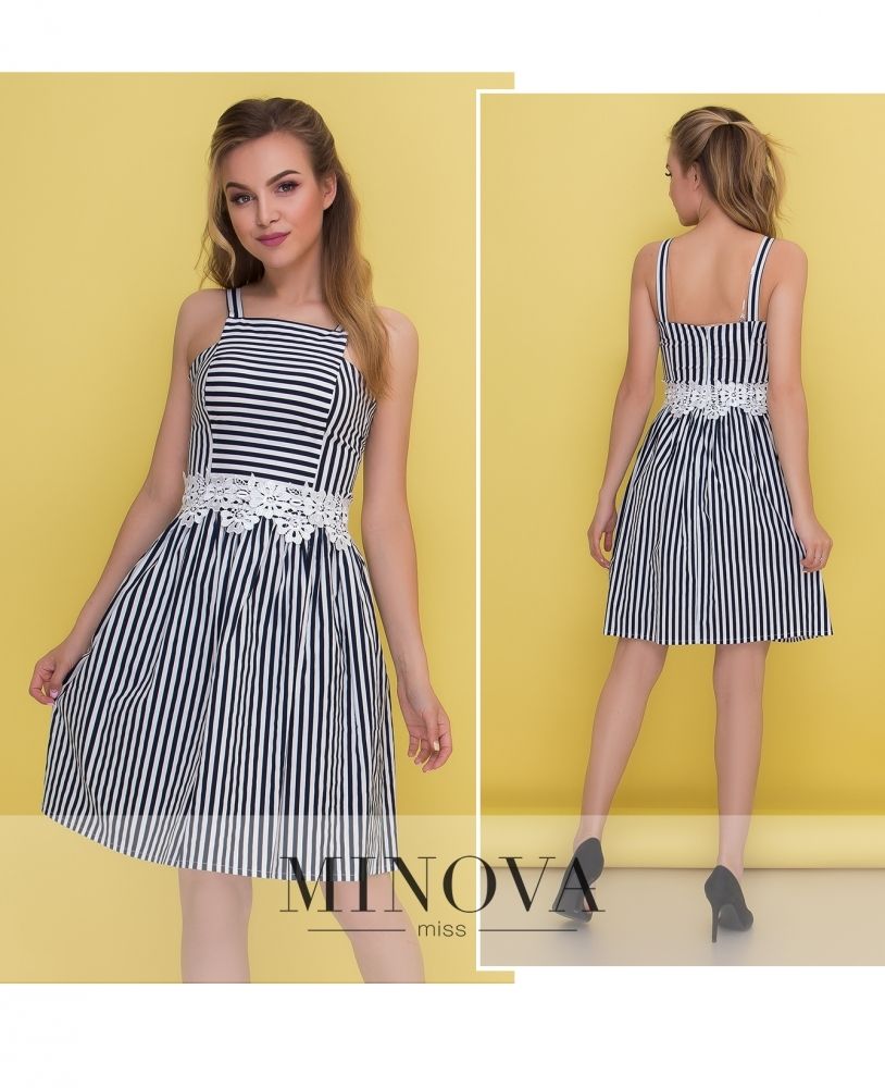 Платье 1091-синий Minova