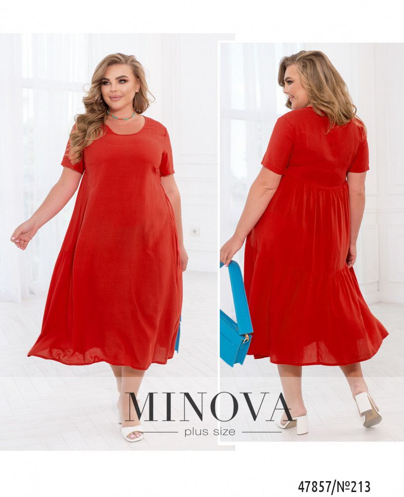 Платье 213-Красный Minova