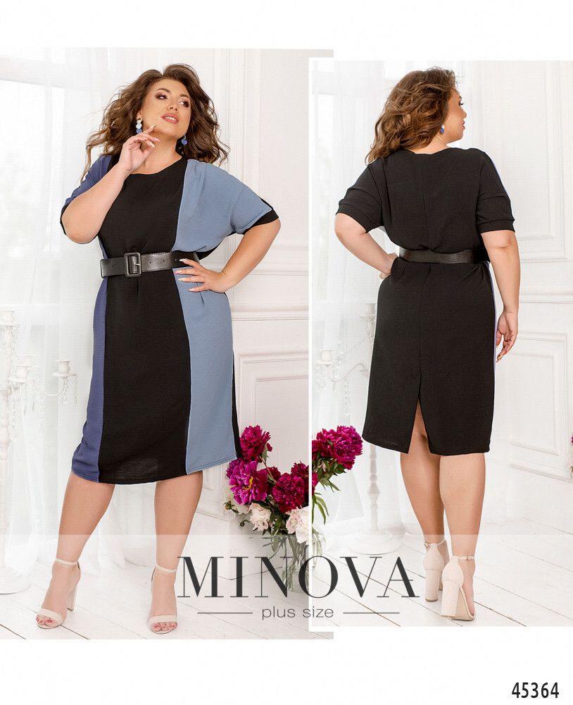 Платье 193-джинсовый Minova
