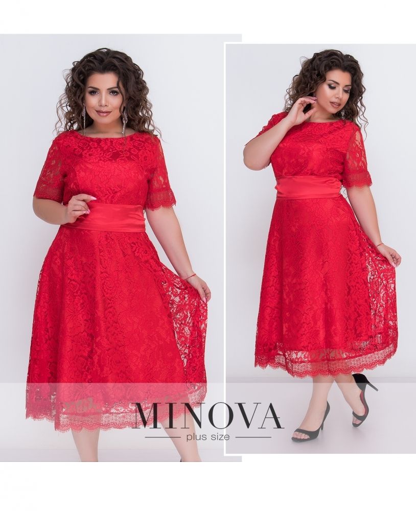 Платье 17-17-красный Minova