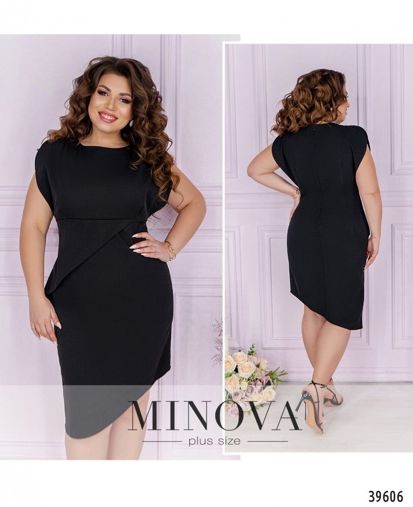 Платье 3021Б-чёрный Minova