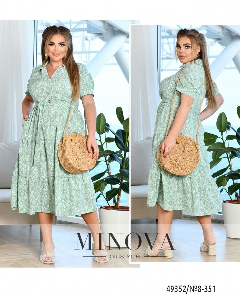 Платье 8-351-оливка Minova