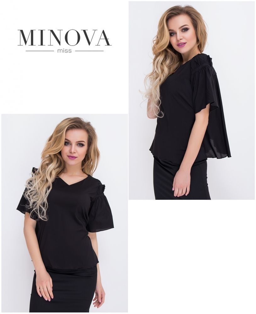 Блуза 8562-черный Minova