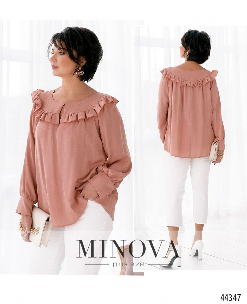 Блуза 22-02-розовый Minova