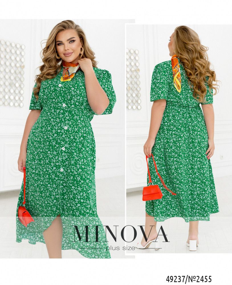 Платье 2455-зеленый Minova
