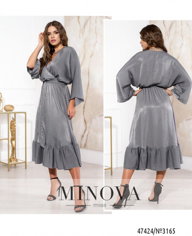 Платье 3165-серый Minova
