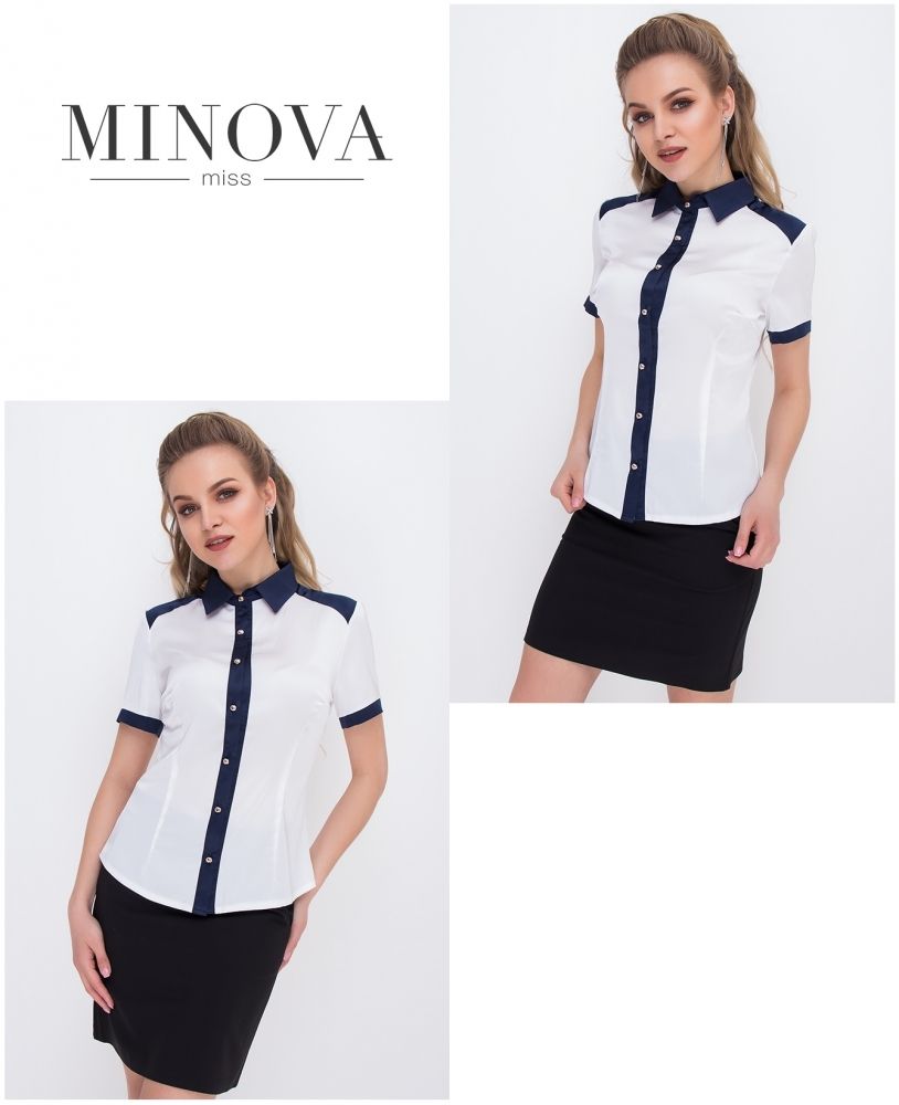 Блуза 1051-белый Minova