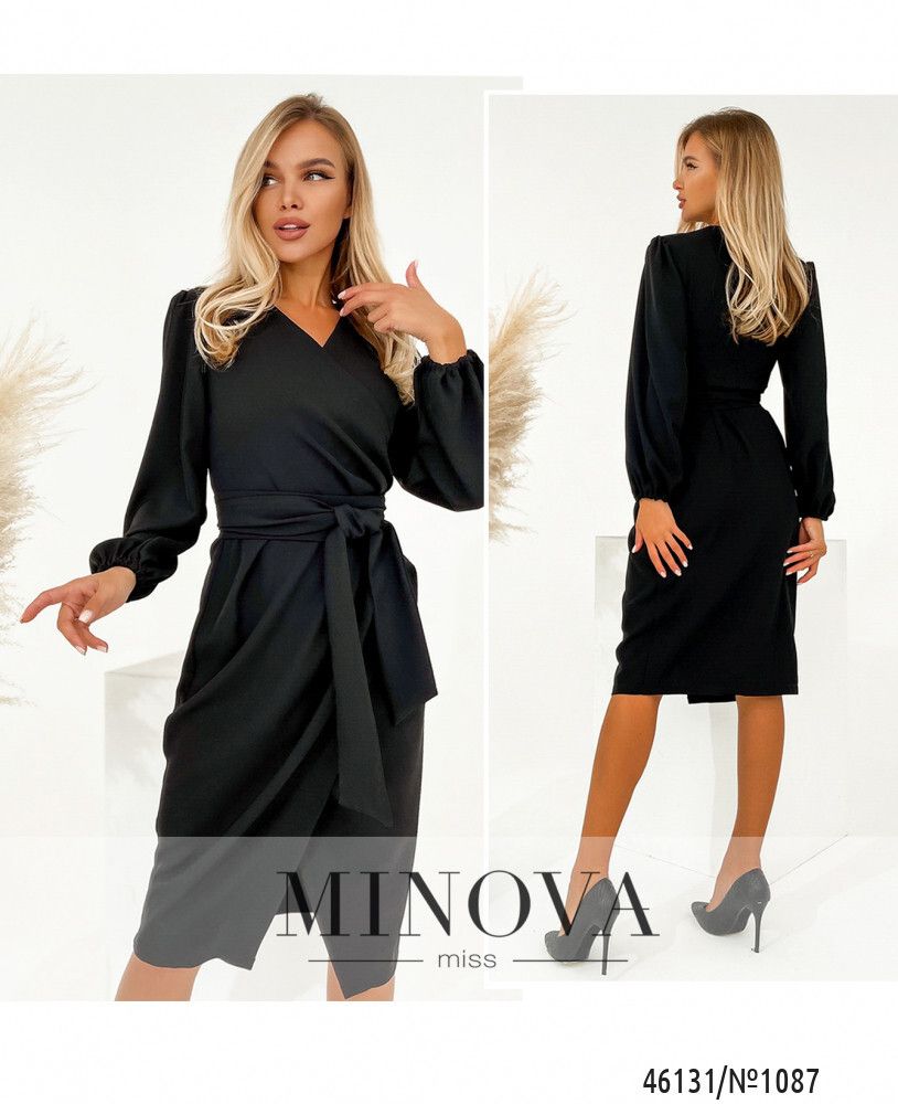Платье 1087-чёрный Minova