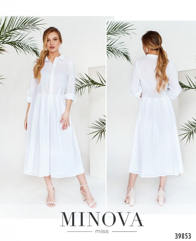 Платье 3151-белый Minova
