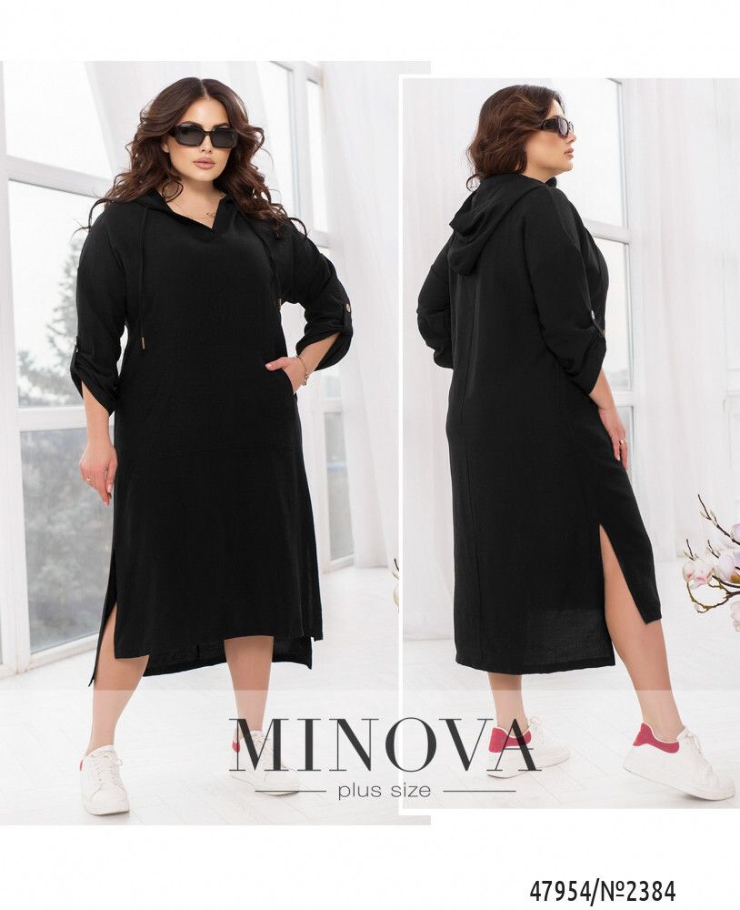 Платье 2384-черный Minova