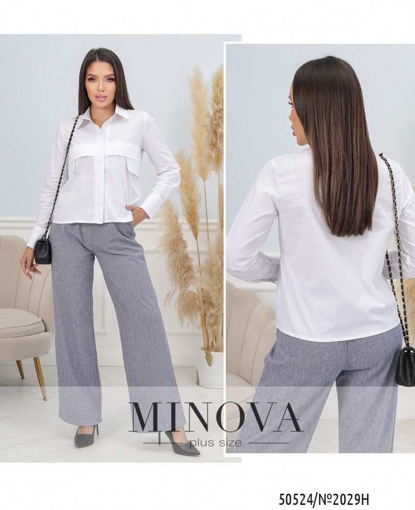Блуза 2029Н-белый Minova