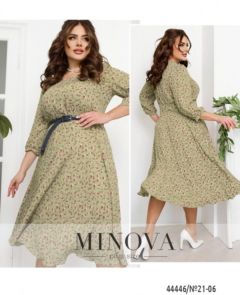 Платье 21-06-оливковый Minova