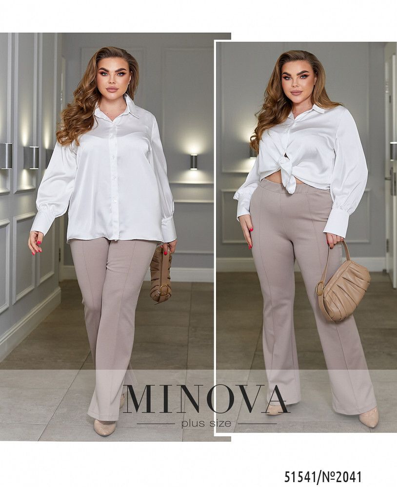 Рубашка 2041-белый Minova