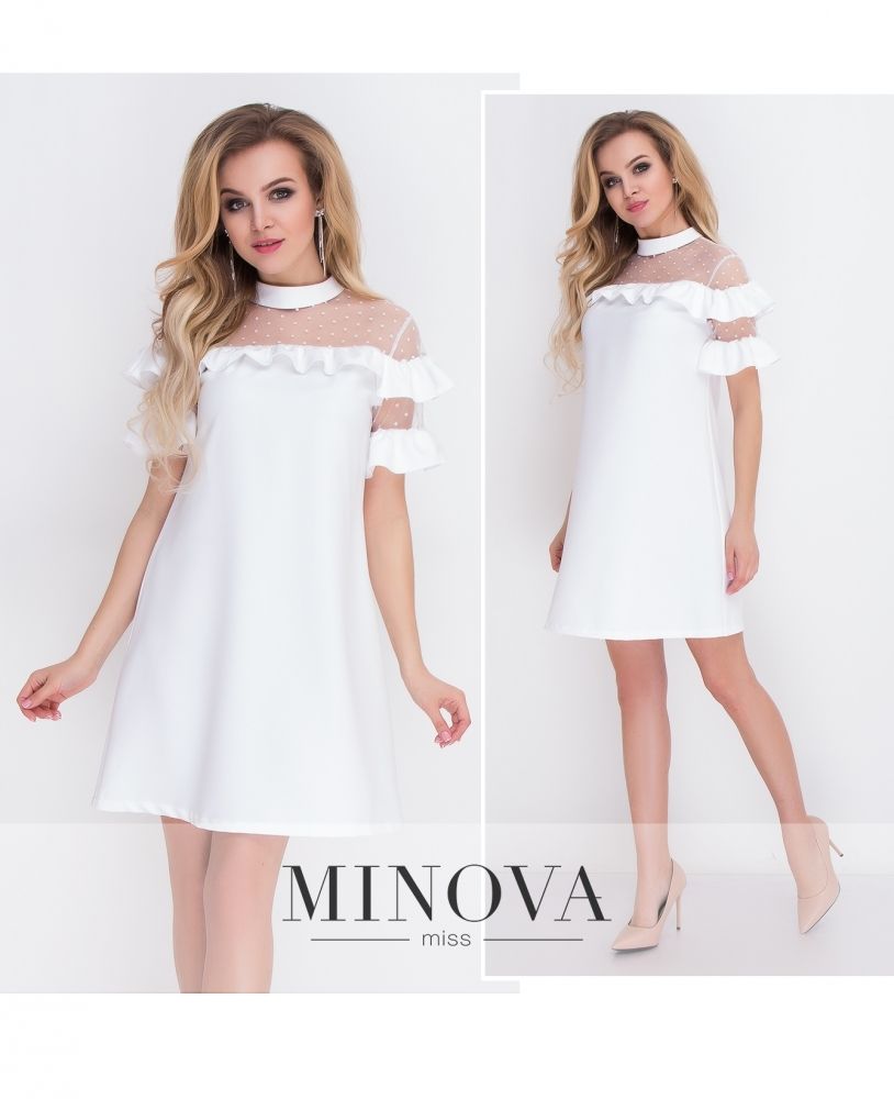 Платье 8577-молочный Minova
