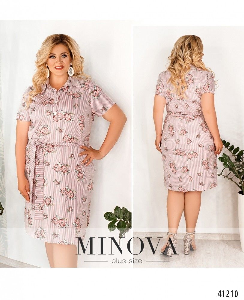 Платье 450Б-розовый Minova