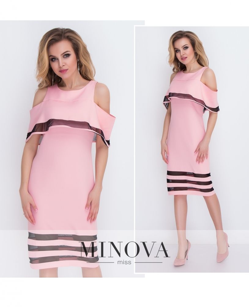 Платье 8576-пудра Minova