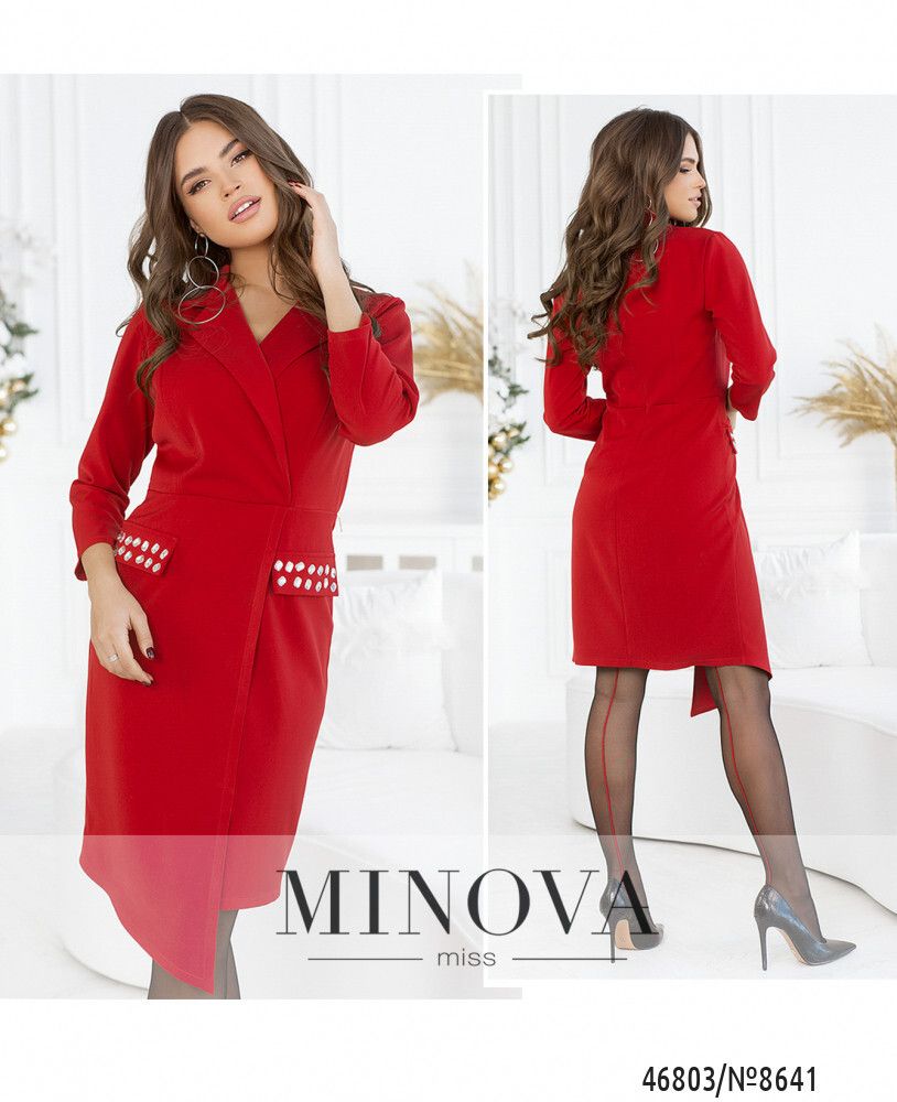 Платье 8641-красный Minova