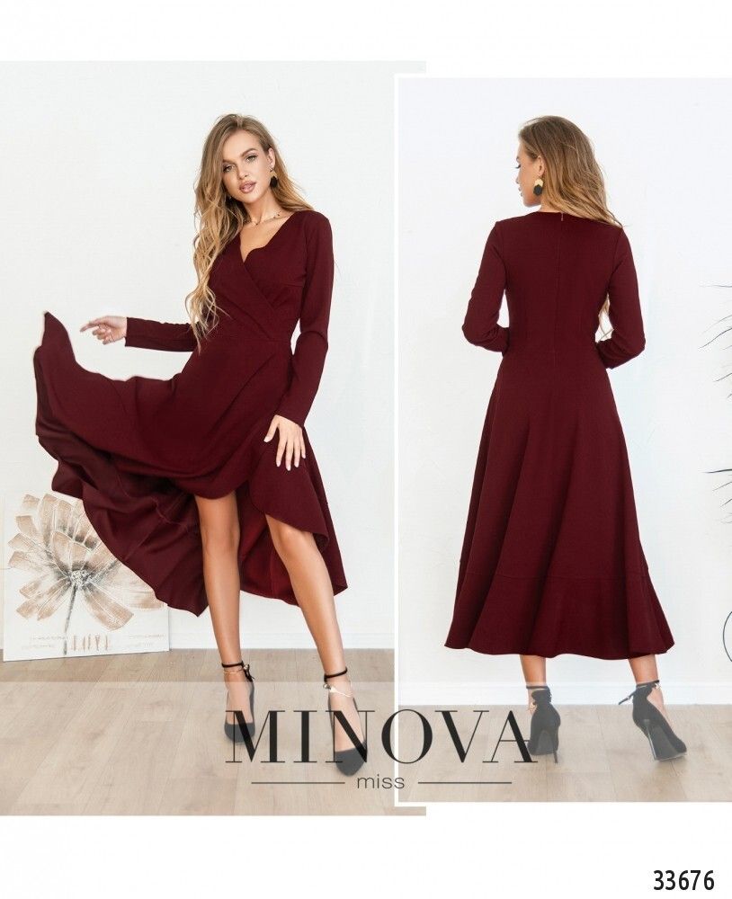 Платье 3121-бордо Minova