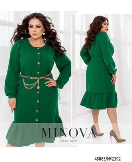 Платье 2392-зеленый Minova Фото 1