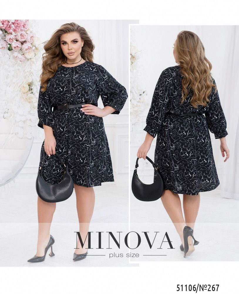 Платье 267-черный Minova