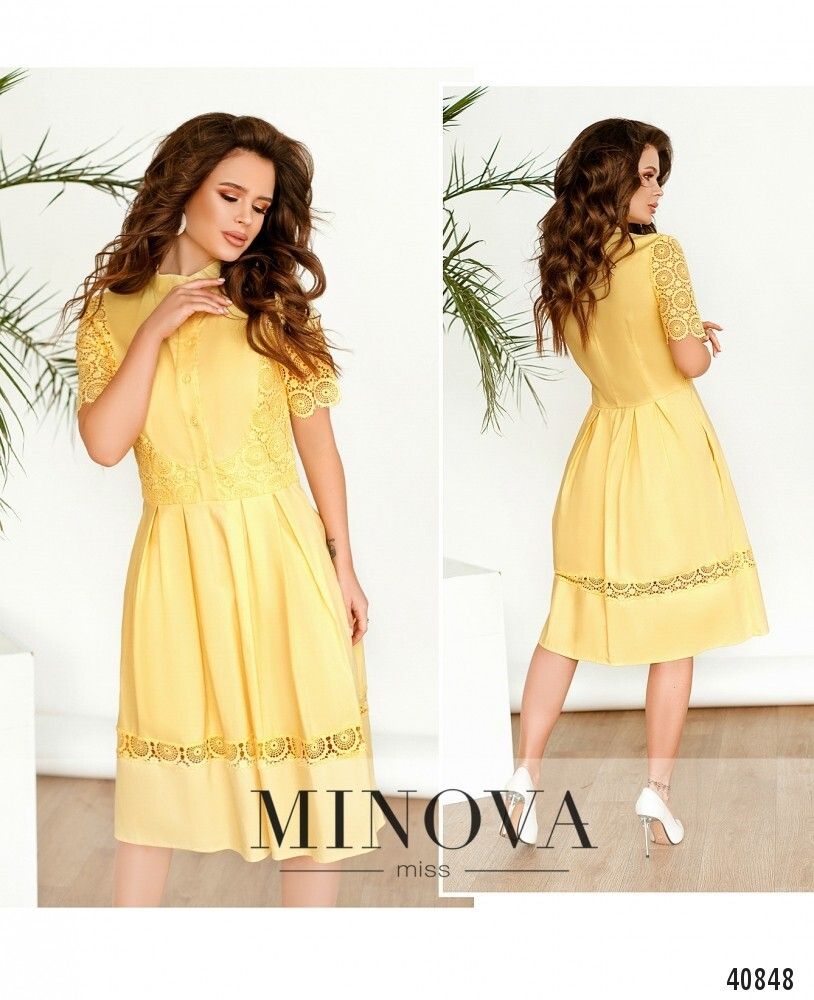 Платье 1098-желтый Minova