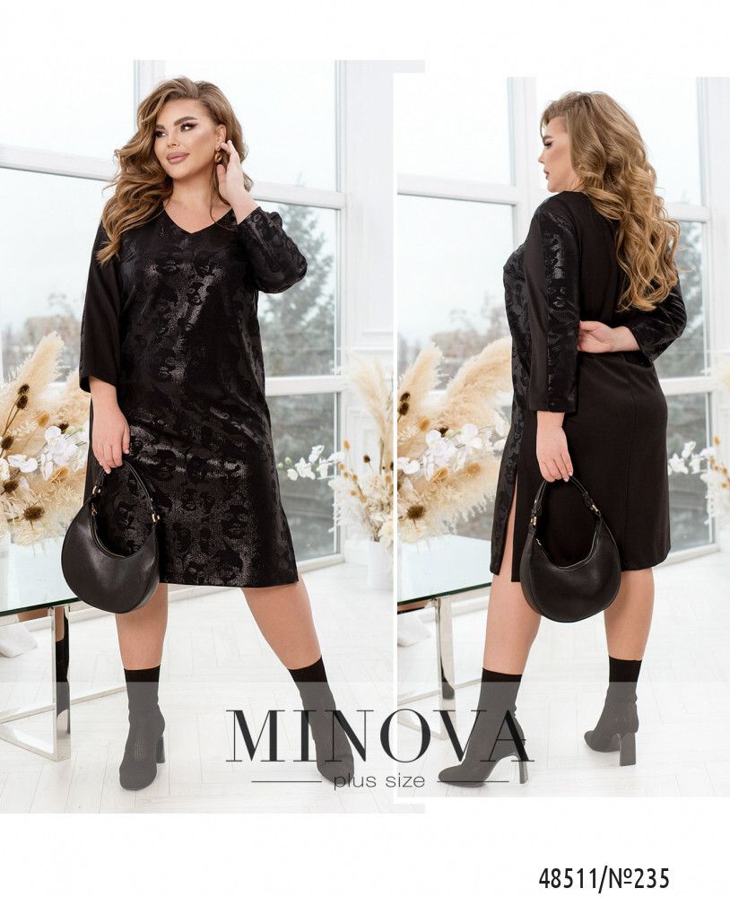 Платье 235-Черный Minova