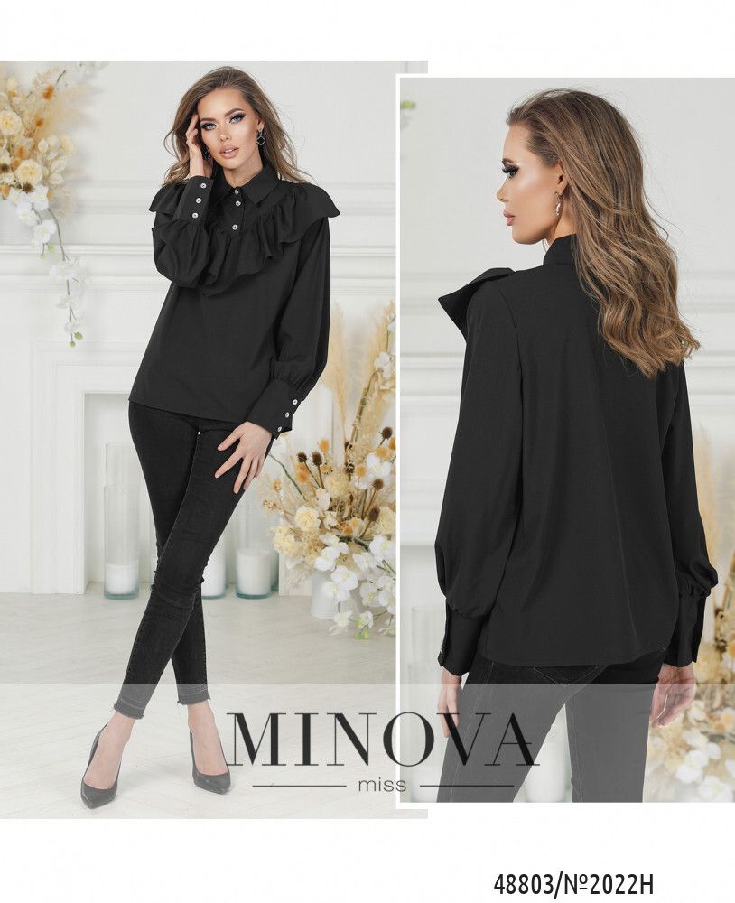 Блуза 2022Н-черный Minova