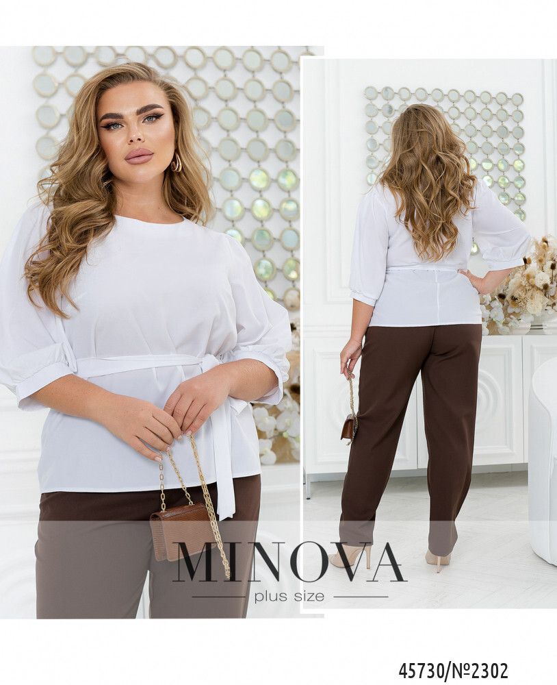 Блуза 2302-белый Minova