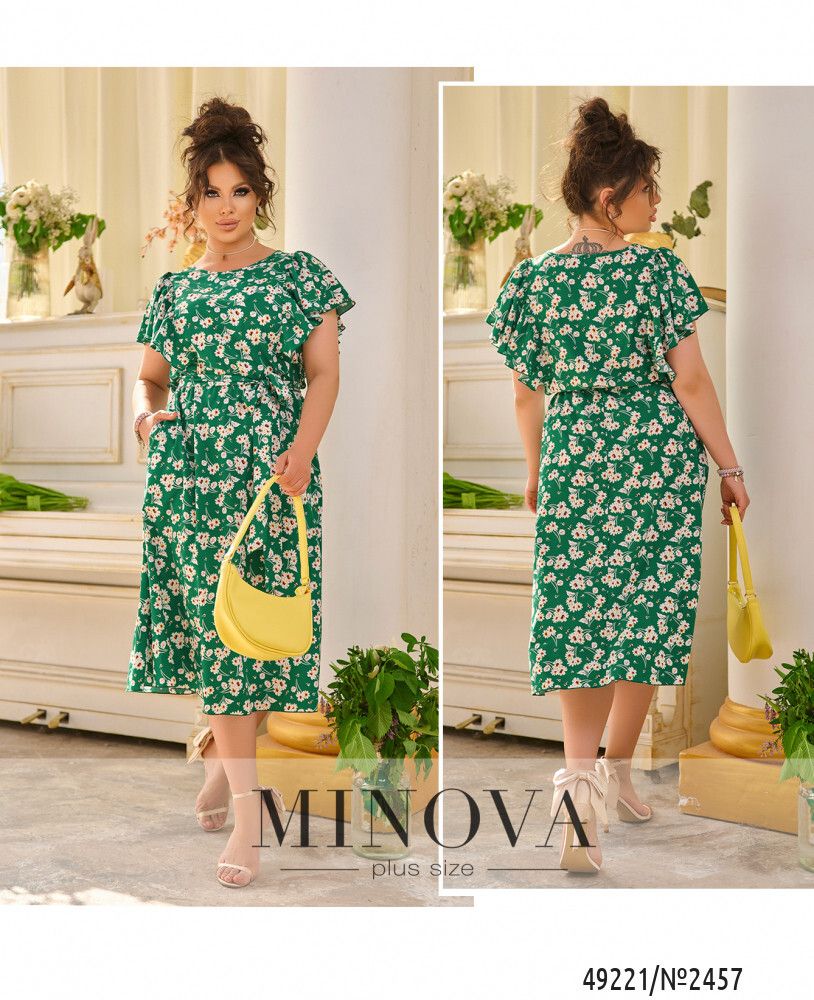 Платье 2457-зеленый Minova