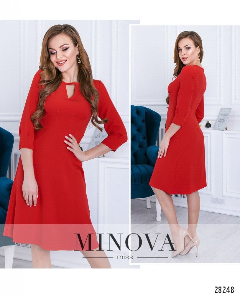 Платье 3114-красный Minova