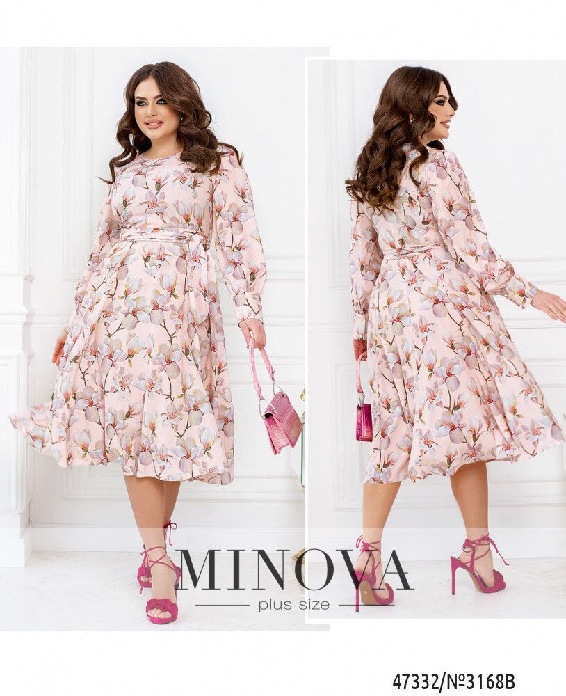 Платье 3168B-пудра Minova