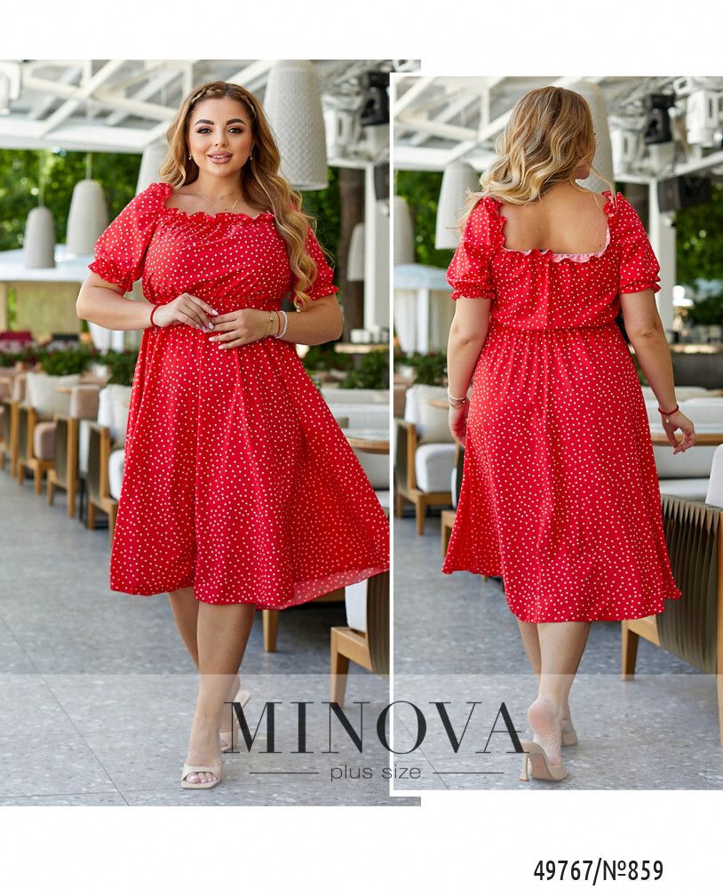Платье 859-красный Minova