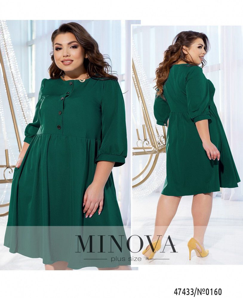 Платье 0160-зеленый Minova