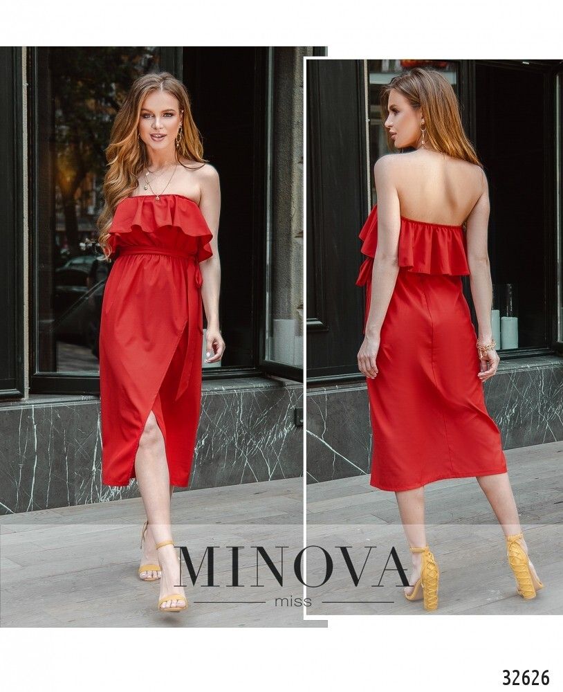 Платье 8608-красный Minova