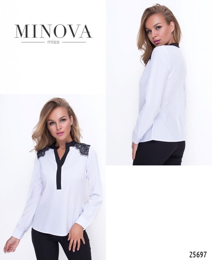 Блуза 1113-белый Minova
